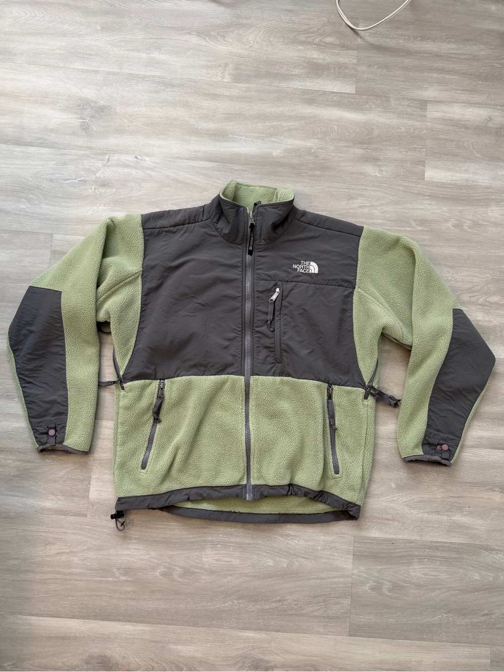 Northface Sage & Gray Fleece Zip Up Jacket | Women’s Size Medium